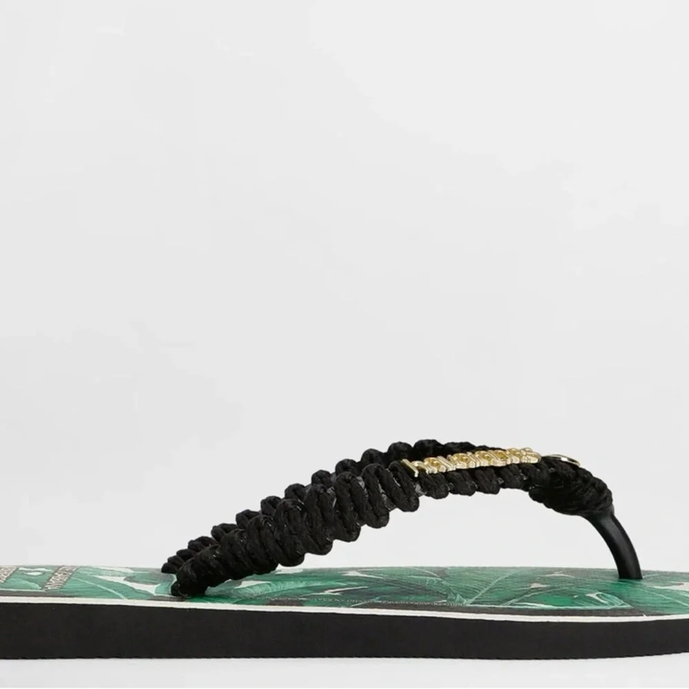 (Final price) Dolce & Gabbana Havaianas Banano Green Flip Flops 7/8 NWB - Picture 4 of 6